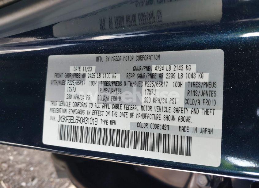 Photo 9 of 2024 Mazda Cx-5 2.5 S SELECT (VIN JM3KFBBL6R0431019)