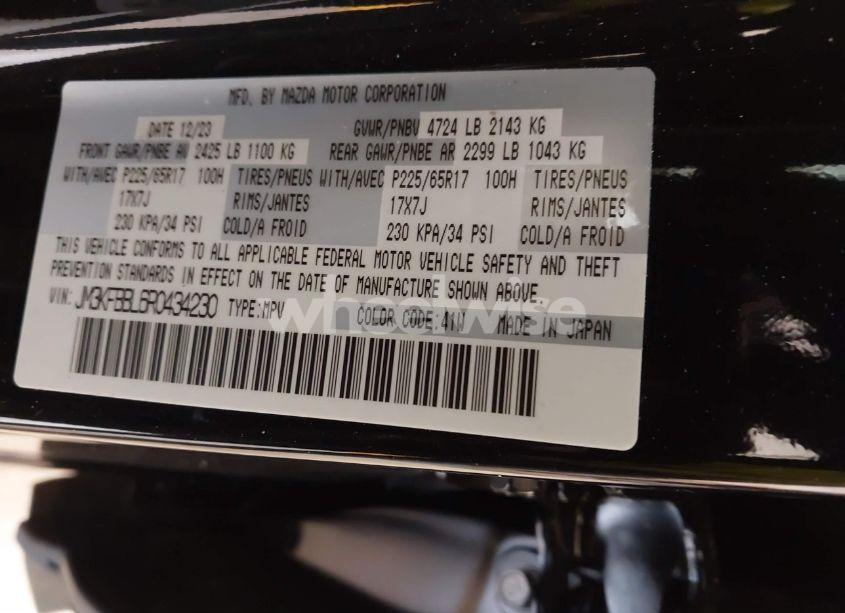 Photo 9 of 2024 Mazda Cx-5 2.5 S SELECT (VIN JM3KFBBL6R0434230)