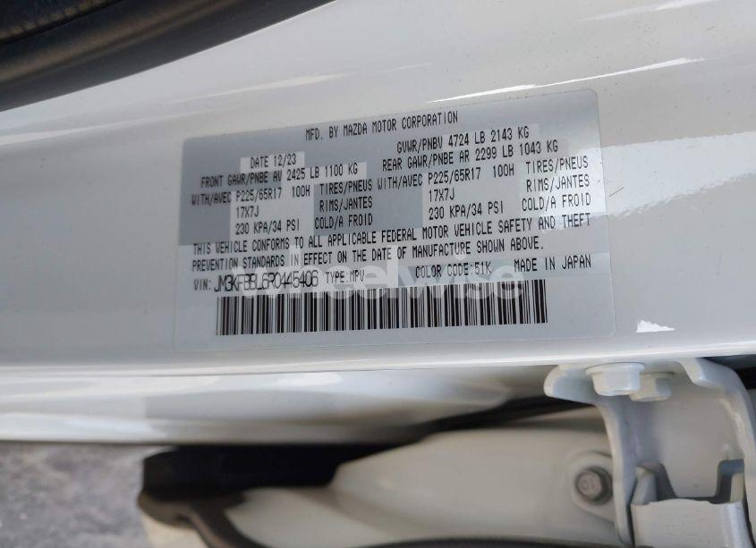 Photo 9 of 2024 Mazda Cx-5 2.5 S SELECT (VIN JM3KFBBL6R0445406)