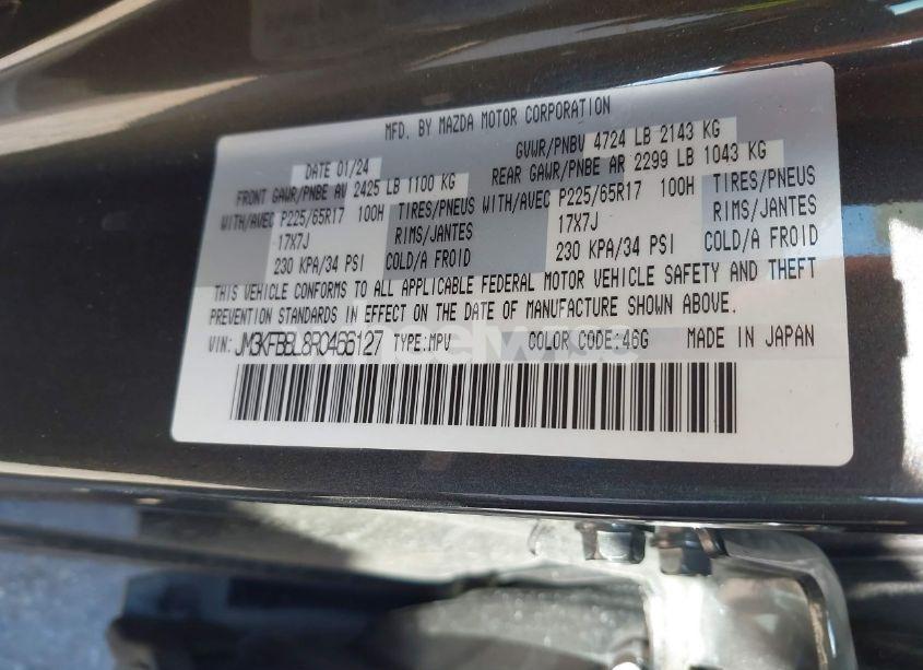 Photo 9 of 2024 Mazda Cx-5 2.5 S SELECT (VIN JM3KFBBL8R0466127)