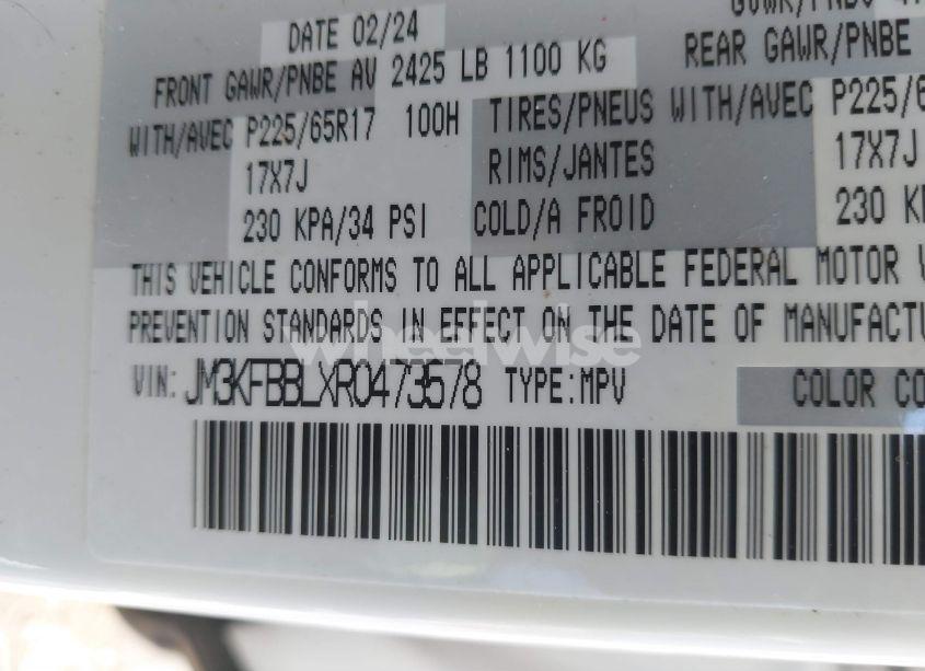 Photo 9 of 2024 Mazda Cx-5 2.5 S SELECT (VIN JM3KFBBLXR0473578)