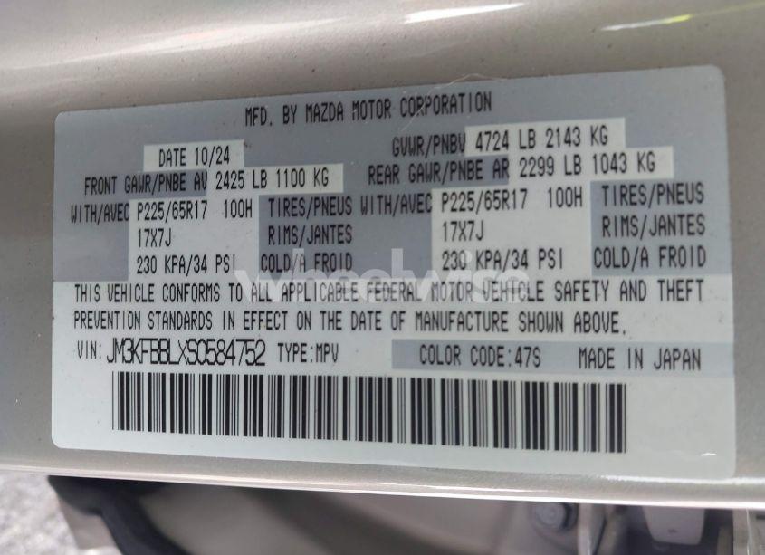 Photo 9 of 2025 Mazda Cx-5 2.5 S SELECT (VIN JM3KFBBLXS0584752)