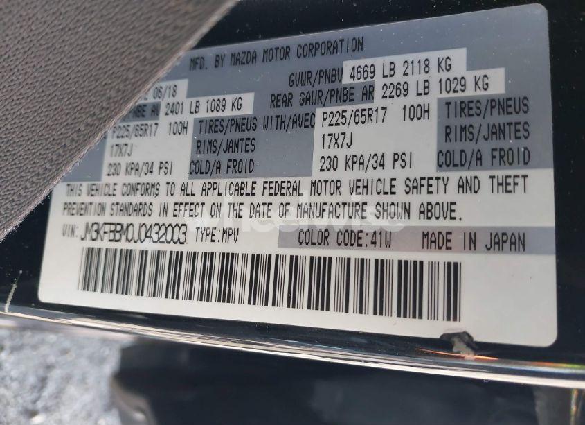 Photo 9 of 2018 Mazda Cx-5 SPORT (VIN JM3KFBBM0J0432003)