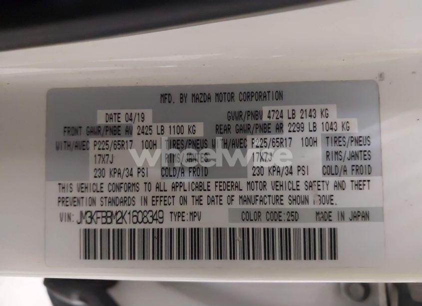 Photo 9 of 2019 Mazda Cx-5 SPORT (VIN JM3KFBBM2K1608349)