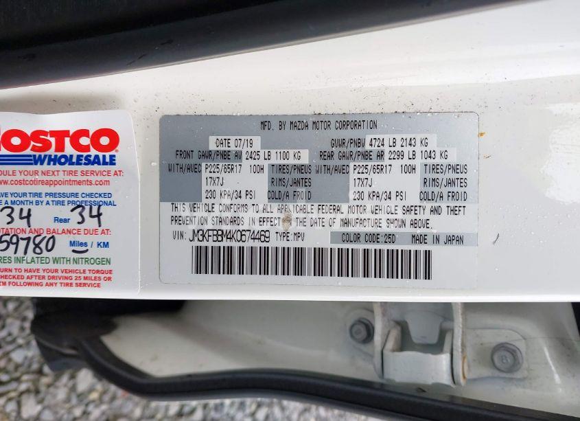 Photo 9 of 2019 Mazda Cx-5 SPORT (VIN JM3KFBBM4K0674469)