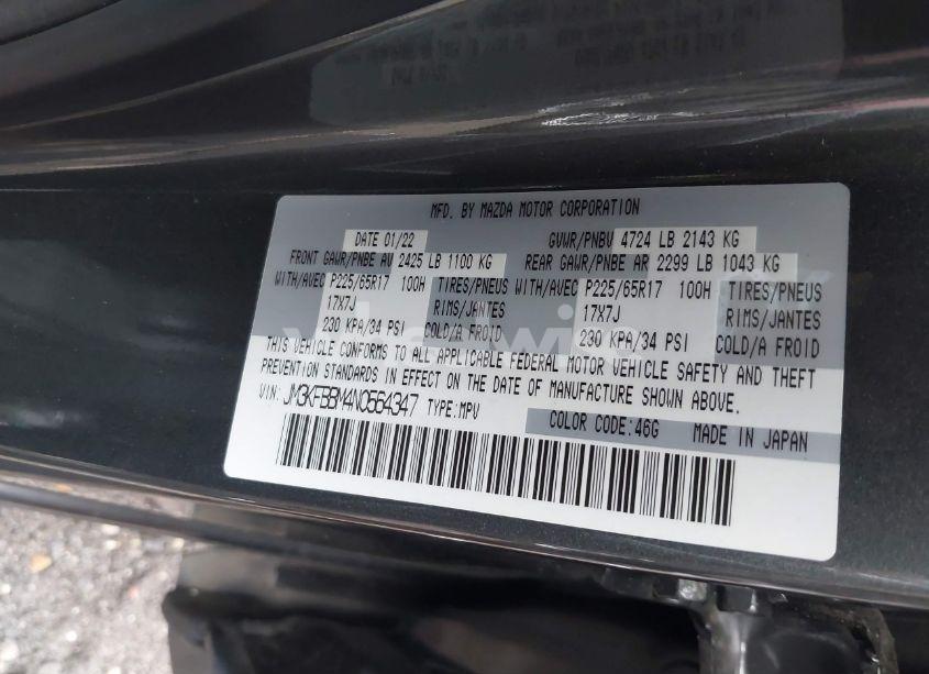 Photo 9 of 2022 Mazda Cx-5 2.5 S SELECT (VIN JM3KFBBM4N0564347)