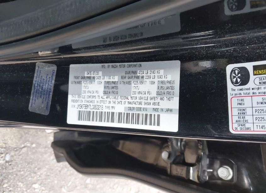 Photo 9 of 2020 Mazda Cx-5 SPORT (VIN JM3KFBBM7L0853218)