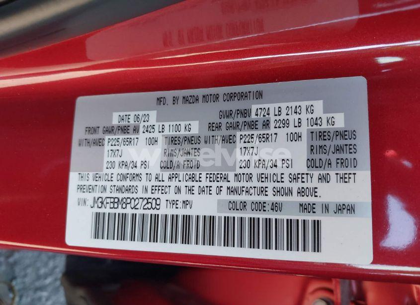 Photo 9 of 2023 Mazda Cx-5 2.5 S SELECT (VIN JM3KFBBM8P0272509)