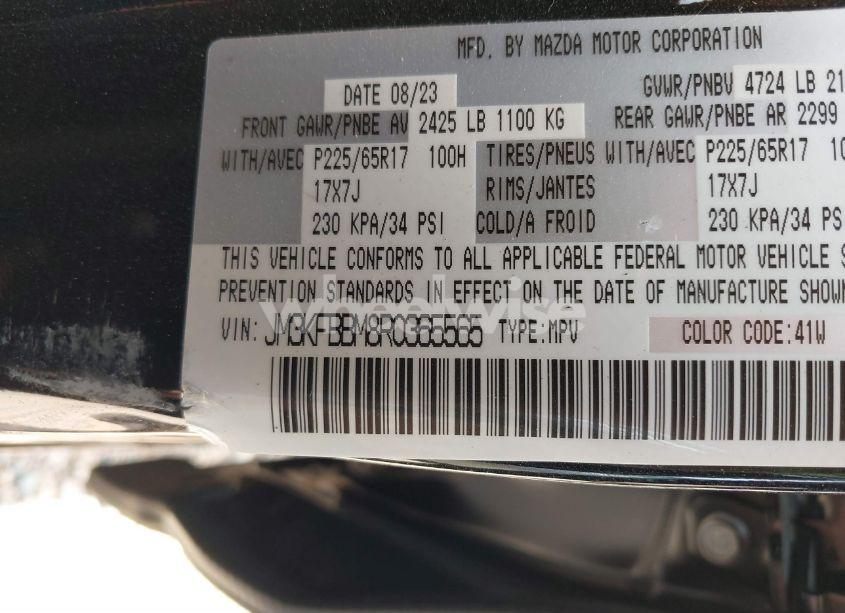 Photo 9 of 2024 Mazda Cx-5 2.5 S SELECT (VIN JM3KFBBM8R0365565)