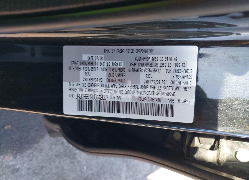 Photo 9 of 2018 Mazda Cx-5 SPORT (VIN JM3KFBBM9J0442657)