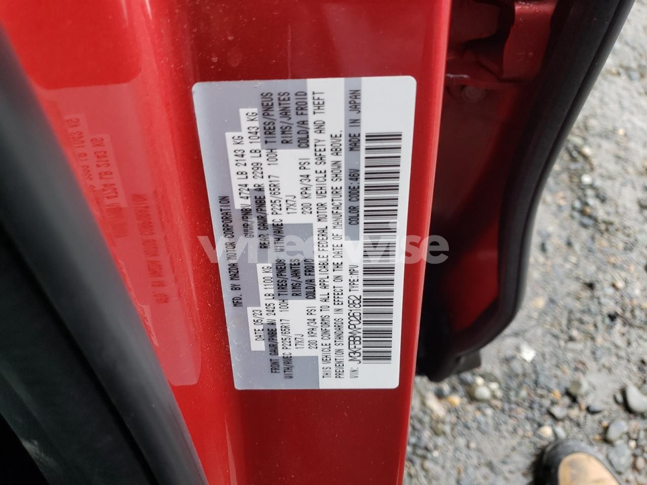 Photo 13 of 2023 MAZDA CX-5 SELECT (VIN JM3KFBBMXP0261852)