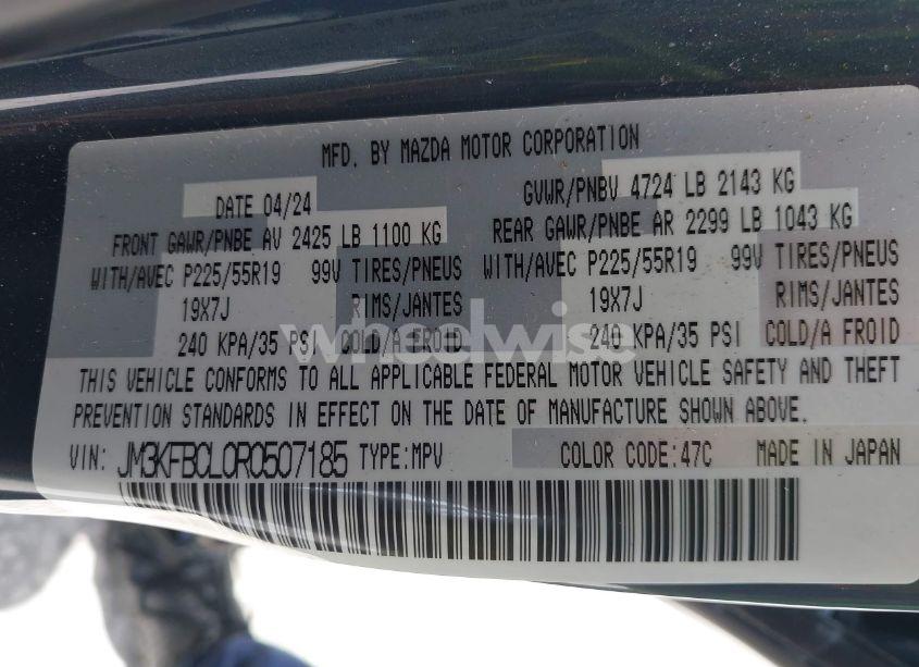 Photo 9 of 2024 Mazda Cx-5 2.5 S CARBON EDITION (VIN JM3KFBCL0R0507185)