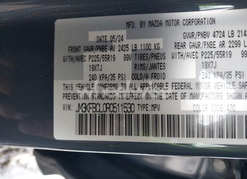 Photo 9 of 2024 Mazda Cx-5 2.5 S CARBON EDITION (VIN JM3KFBCL0R0511530)