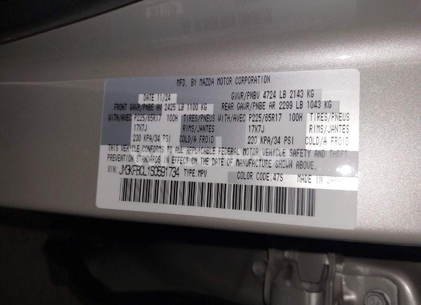 Photo 9 of 2025 Mazda Cx-5 2.5 S PREFERRED (VIN JM3KFBCL1S0591734)