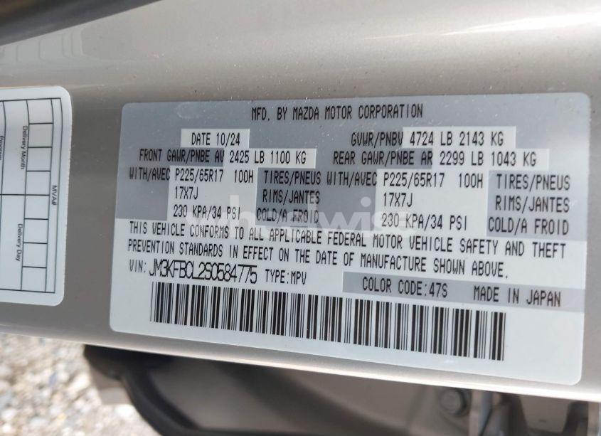 Photo 9 of 2025 Mazda Cx-5 2.5 S PREFERRED (VIN JM3KFBCL2S0584775)