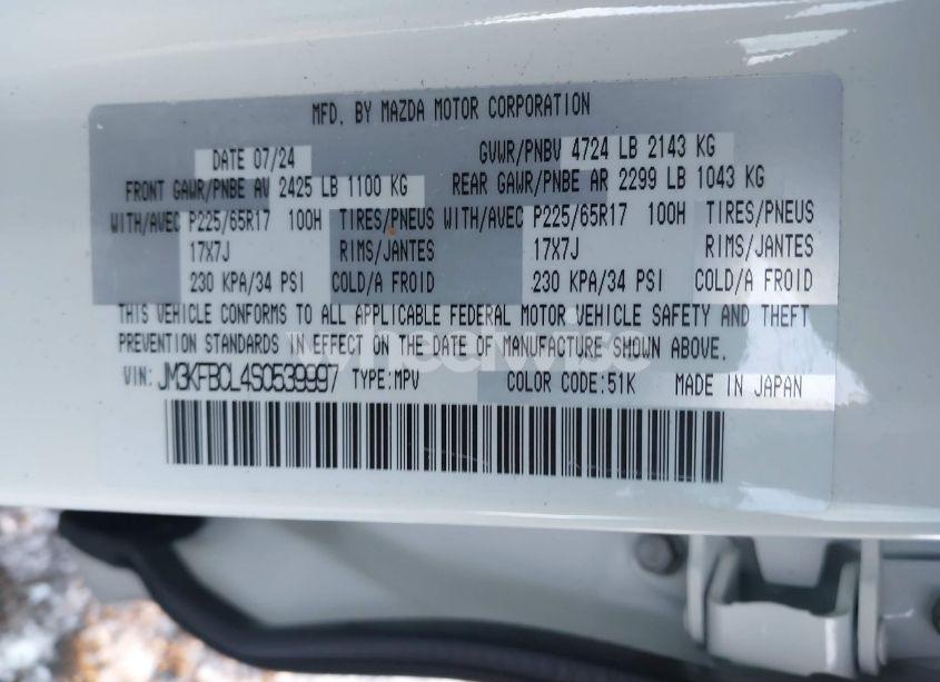 Photo 9 of 2025 Mazda Cx-5 2.5 S PREFERRED (VIN JM3KFBCL4S0539997)