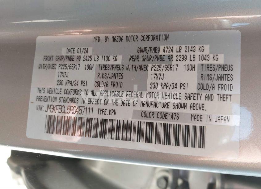 Photo 9 of 2024 Mazda Cx-5 2.5 S PREFERRED (VIN JM3KFBCL5R0457111)