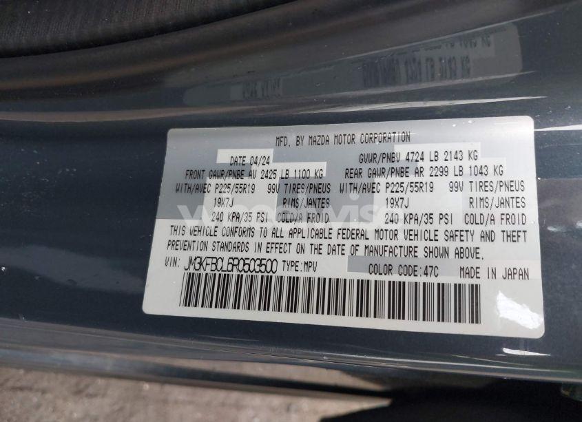 Photo 9 of 2024 Mazda Cx-5 2.5 S CARBON EDITION (VIN JM3KFBCL6R0503500)