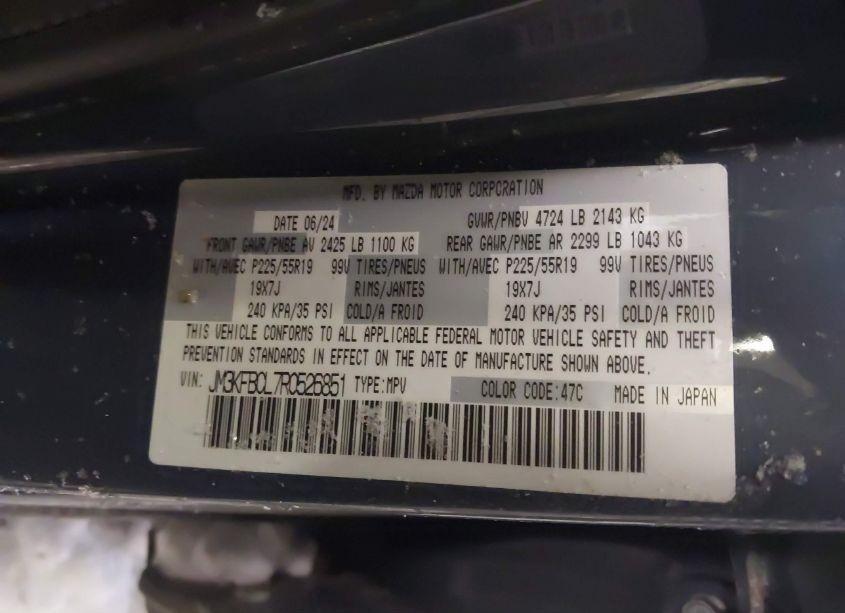 Photo 9 of 2024 Mazda Cx-5 2.5 S CARBON EDITION (VIN JM3KFBCL7R0526851)