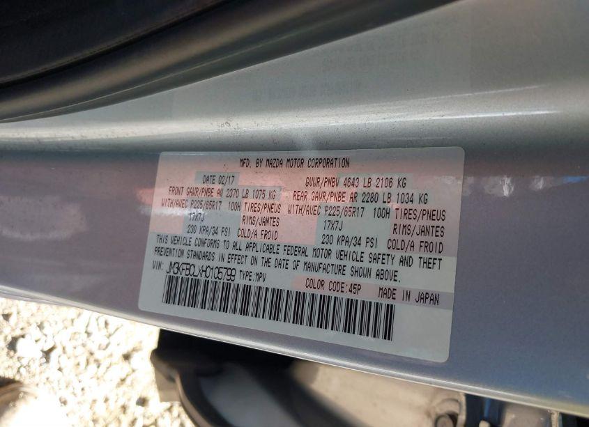 Photo 9 of 2017 Mazda Cx-5 TOURING (VIN JM3KFBCLXH0105799)