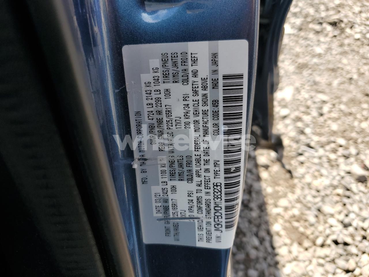 Photo 13 of 2021 MAZDA CX-5 TOURING (VIN JM3KFBCM0M1383236)