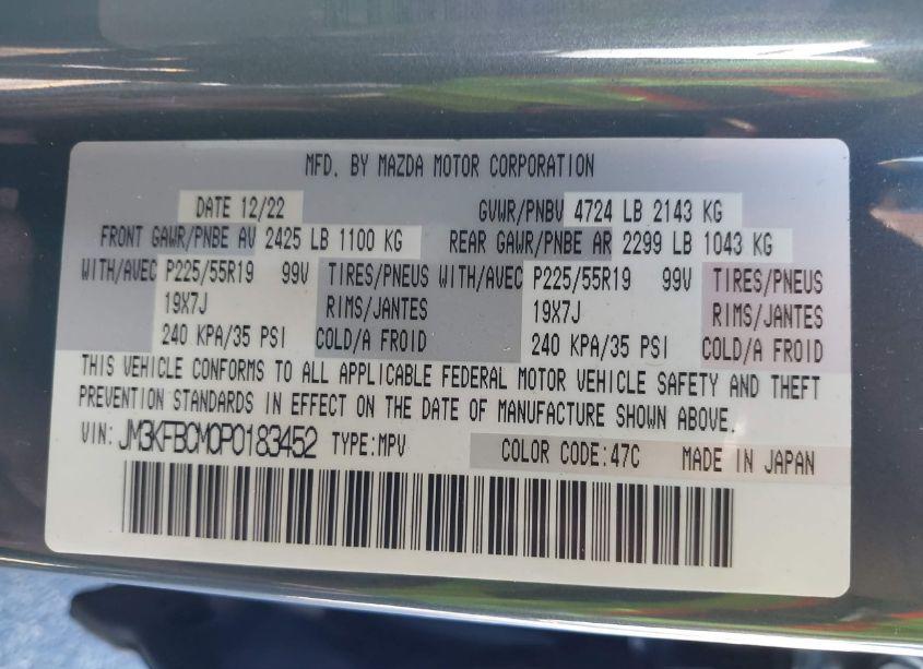 Photo 9 of 2023 Mazda Cx-5 2.5 S CARBON EDITION (VIN JM3KFBCM0P0183452)