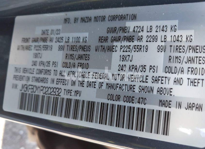 Photo 9 of 2023 Mazda Cx-5 2.5 S CARBON EDITION (VIN JM3KFBCM1P0202932)