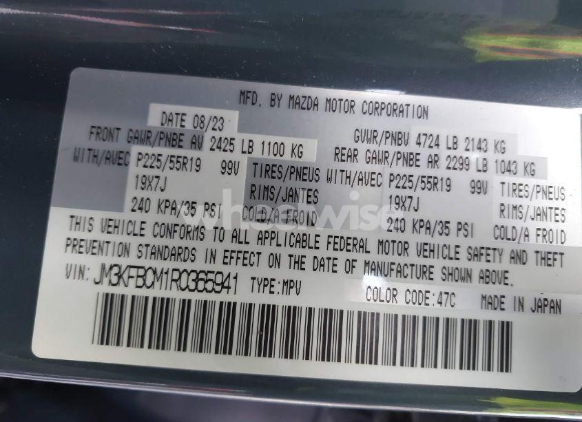 Photo 9 of 2024 Mazda Cx-5 2.5 S CARBON EDITION (VIN JM3KFBCM1R0365941)