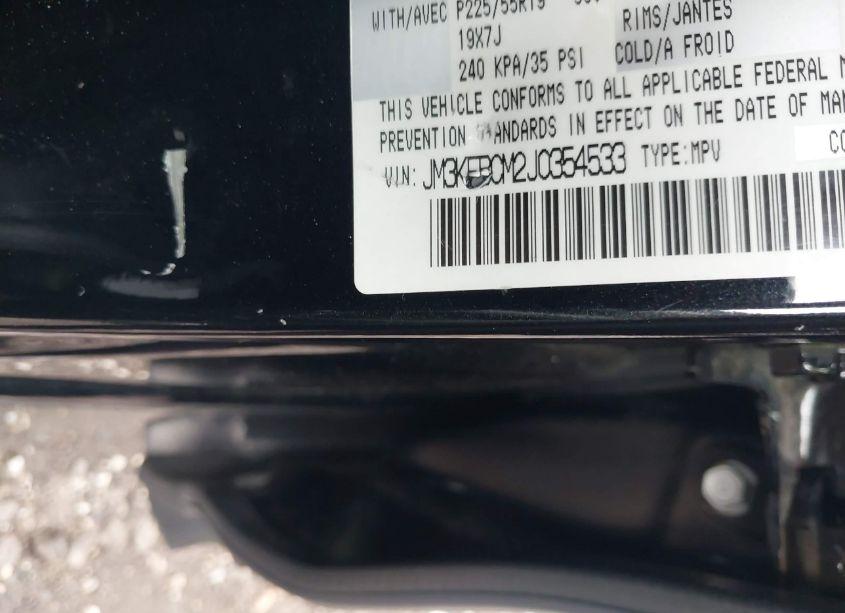 Photo 9 of 2018 Mazda Cx-5 TOURING (VIN JM3KFBCM2J0354533)