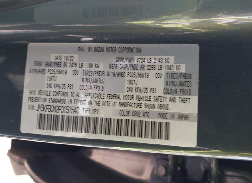 Photo 9 of 2023 Mazda Cx-5 2.5 S CARBON EDITION (VIN JM3KFBCM2P0151540)