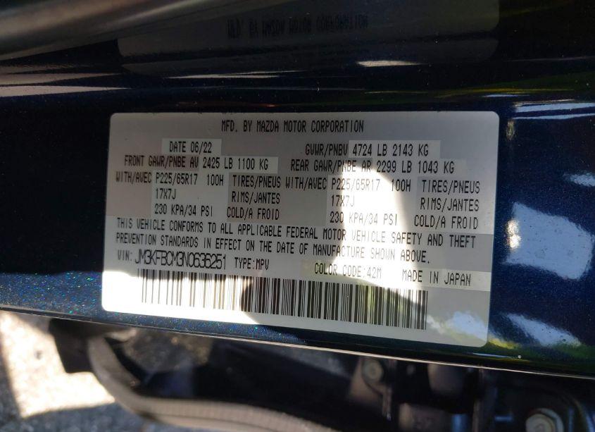 Photo 9 of 2022 Mazda Cx-5 2.5 S PREFERRED (VIN JM3KFBCM3N0636251)