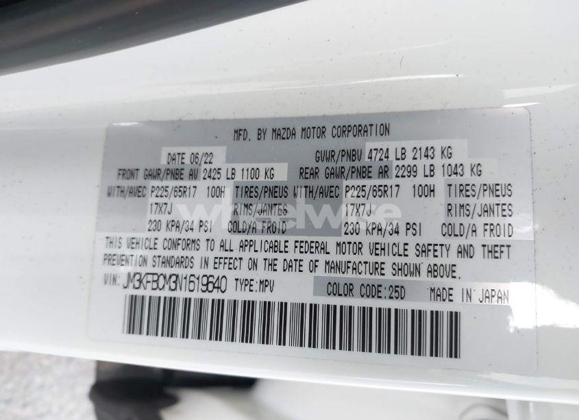 Photo 9 of 2022 Mazda Cx-5 2.5 S PREFERRED (VIN JM3KFBCM3N1619640)