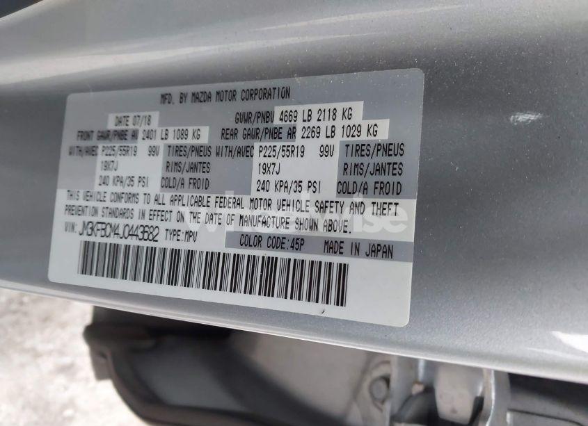 Photo 9 of 2018 Mazda Cx-5 TOURING (VIN JM3KFBCM4J0443682)