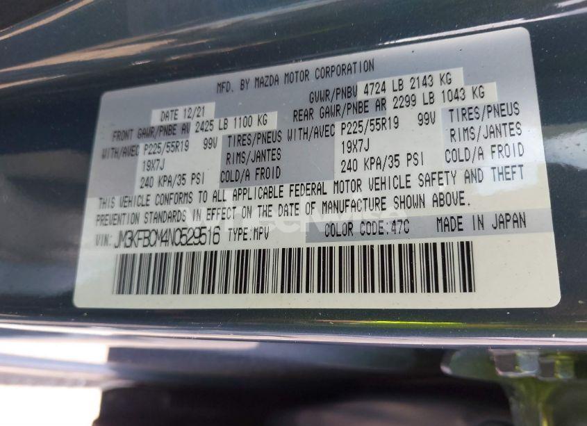 Photo 9 of 2022 Mazda Cx-5 2.5 S CARBON EDITION (VIN JM3KFBCM4N0529516)