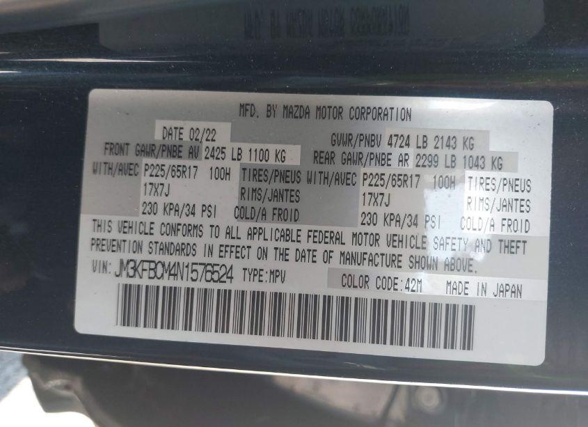 Photo 9 of 2022 Mazda Cx-5 2.5 S PREFERRED (VIN JM3KFBCM4N1576524)