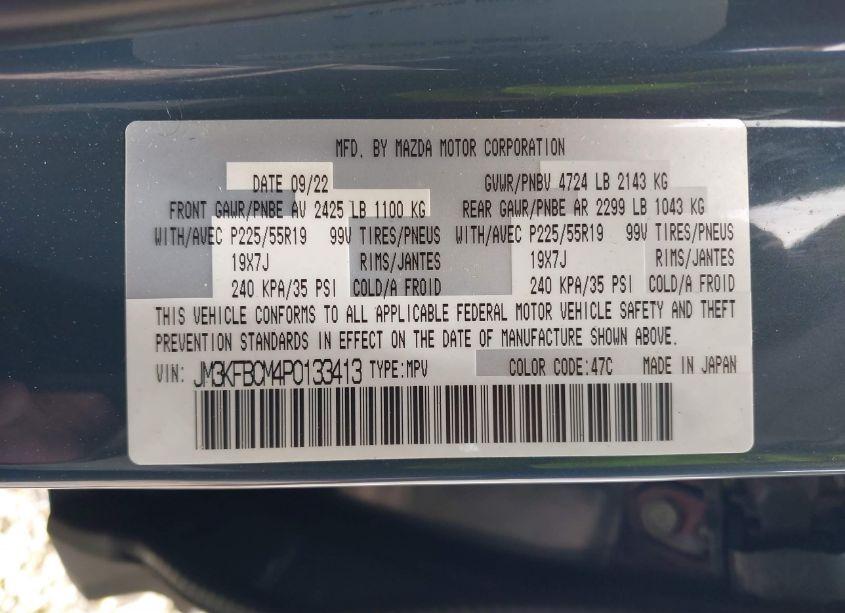 Photo 9 of 2023 Mazda Cx-5 2.5 S CARBON EDITION (VIN JM3KFBCM4P0133413)