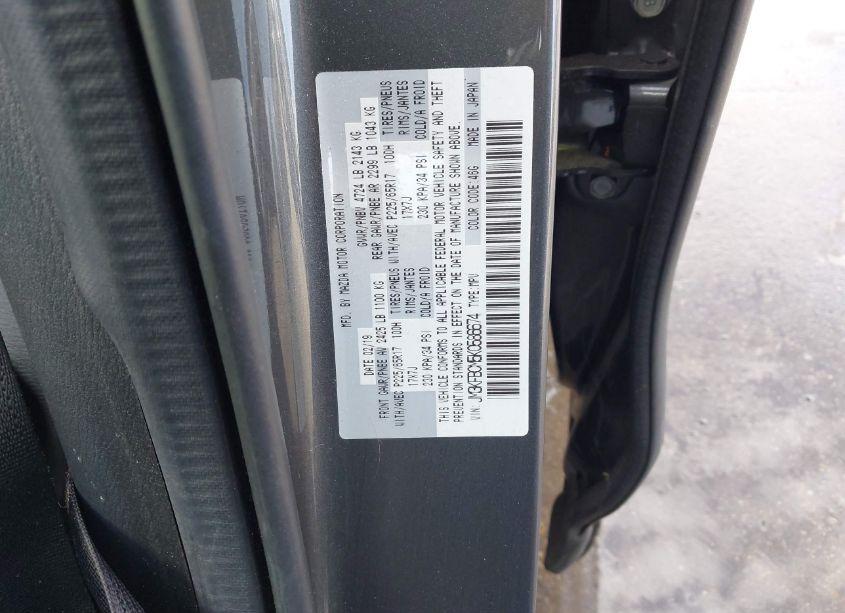 Photo 9 of 2019 Mazda Cx-5 TOURING (VIN JM3KFBCM5K0586674)