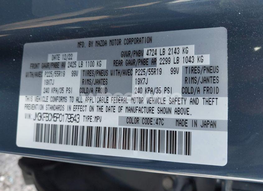 Photo 9 of 2023 Mazda Cx-5 2.5 S CARBON EDITION (VIN JM3KFBCM5P0179543)