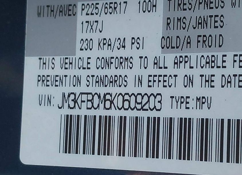 Photo 9 of 2019 Mazda Cx-5 TOURING (VIN JM3KFBCM6K0609203)