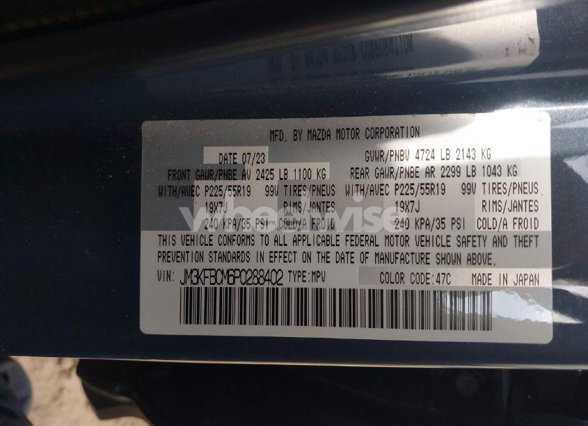 Photo 9 of 2023 Mazda Cx-5 2.5 S CARBON EDITION (VIN JM3KFBCM6P0288402)