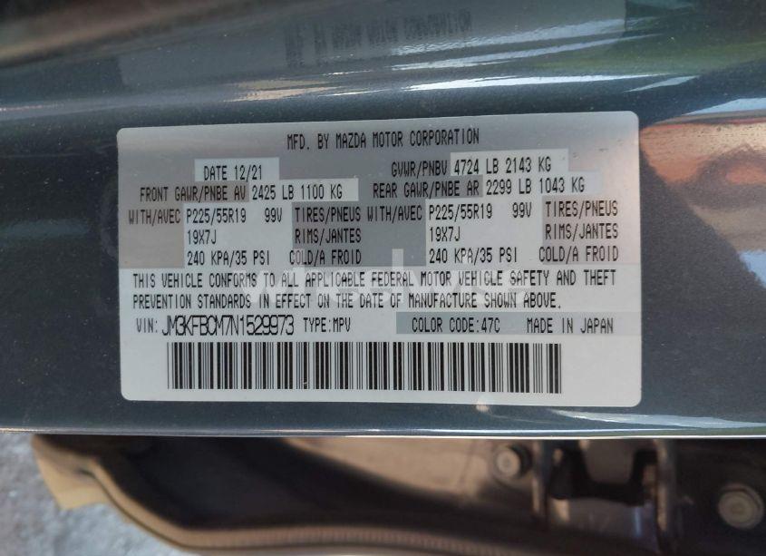 Photo 9 of 2022 Mazda Cx-5 2.5 S CARBON EDITION (VIN JM3KFBCM7N1529973)