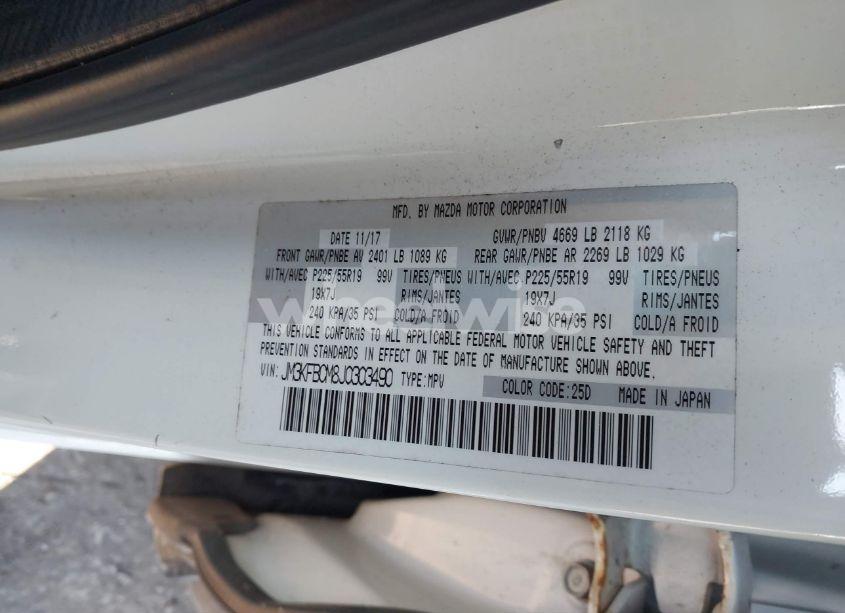 Photo 9 of 2018 Mazda Cx-5 TOURING (VIN JM3KFBCM8J0303490)