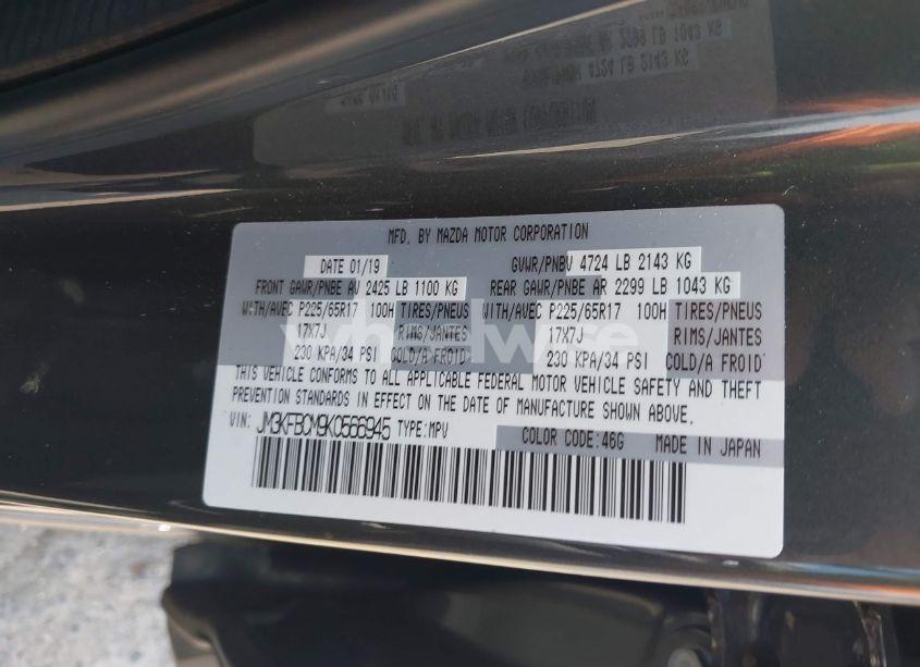 Photo 9 of 2019 Mazda Cx-5 TOURING (VIN JM3KFBCM9K0566945)