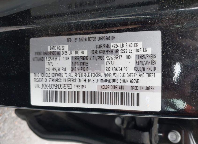 Photo 9 of 2022 Mazda Cx-5 2.5 S PREFERRED (VIN JM3KFBCM9N0579750)