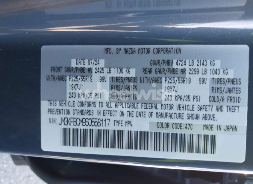 Photo 9 of 2025 Mazda Cx-5 2.5 S CARBON EDITION (VIN JM3KFBCM9S0558117)