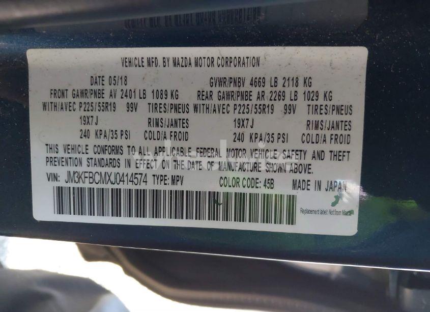 Photo 9 of 2018 Mazda Cx-5 TOURING (VIN JM3KFBCMXJ0414574)