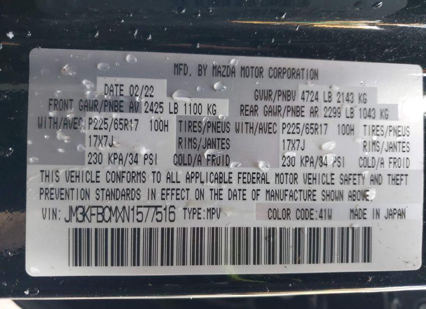 Photo 9 of 2022 Mazda Cx-5 2.5 S PREFERRED (VIN JM3KFBCMXN1577516)