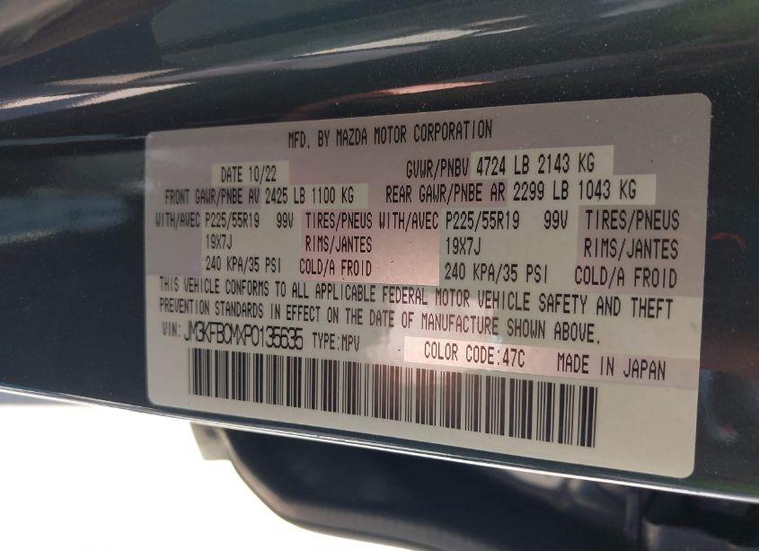 Photo 9 of 2023 Mazda Cx-5 2.5 S CARBON EDITION (VIN JM3KFBCMXP0135635)