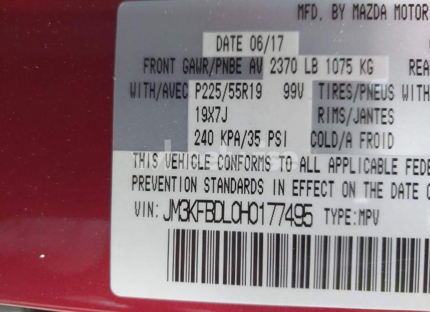 Photo 9 of 2017 Mazda Cx-5 GRAND SELECT (VIN JM3KFBDL0H0177495)