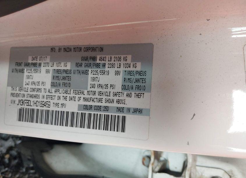 Photo 9 of 2017 Mazda Cx-5 GRAND SELECT (VIN JM3KFBDL1H0189459)